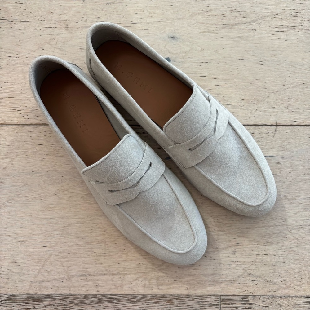 M. Gemi NEW The Sacca Donna Loafers in Oatmeal Cream
